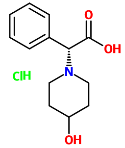 (图片) MC085236 (2R)-(4-Hydroxy-1-piperidinyl)(phenyl)acetic acid HCl